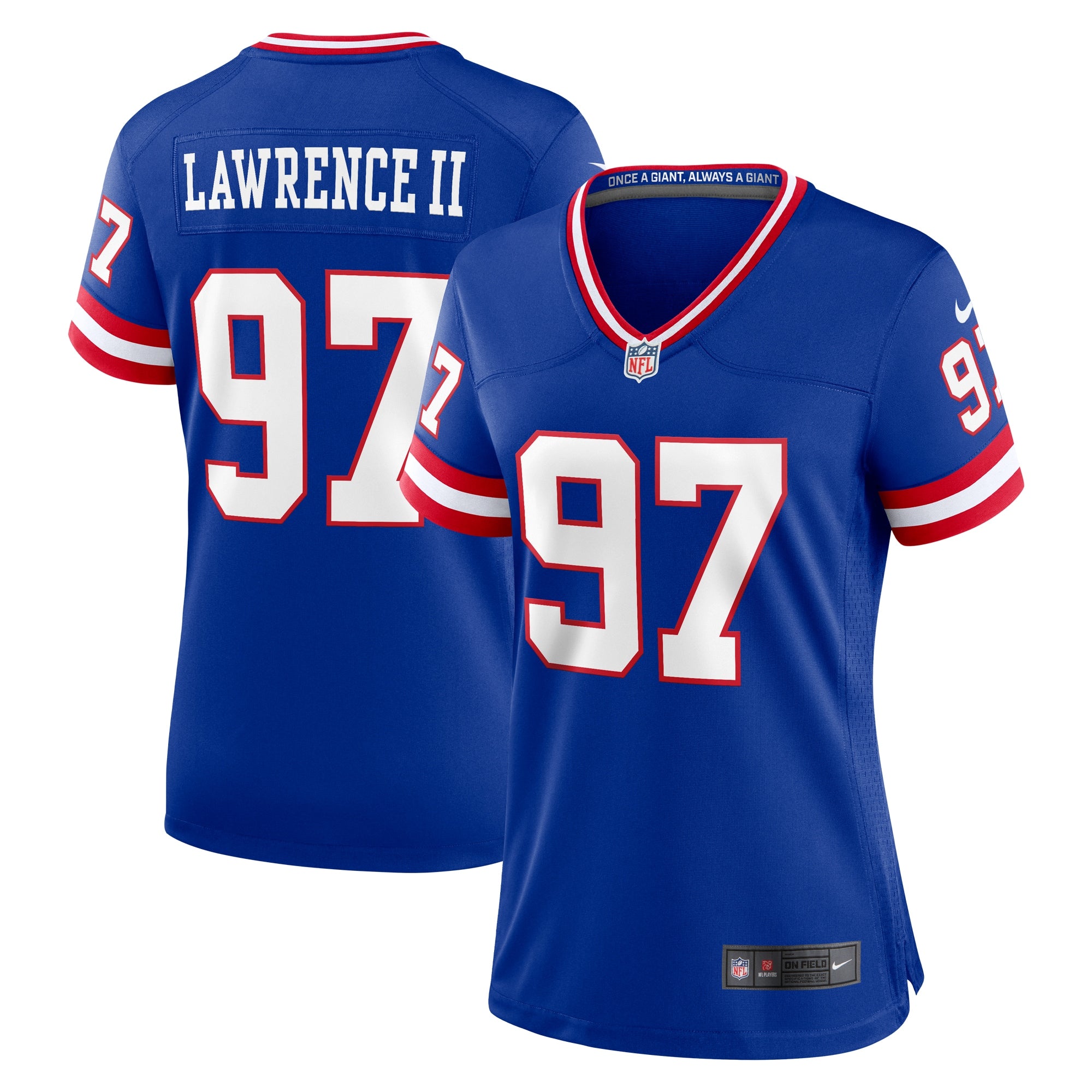 Dexter Lawrence II New York Giants Nike Women s Classic Game Player Jersey Royal