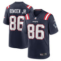 Men s Nike Lynn Bowden Jr. Navy New England Patriots Home Game Player Jersey