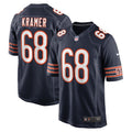 Men s Nike Doug Kramer Navy Chicago Bears Game Player Jersey