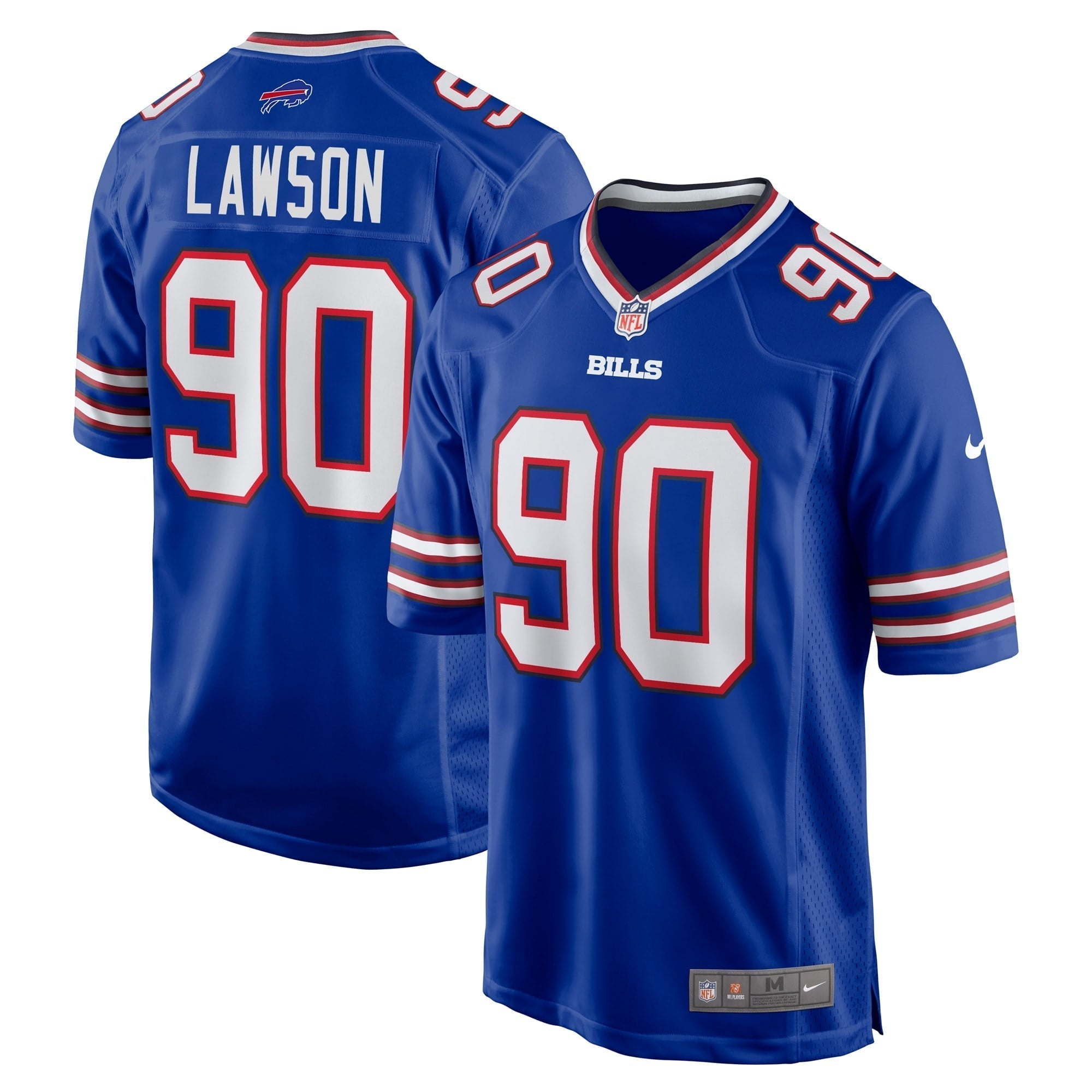 Men s Nike Shaq Lawson Royal Buffalo Bills Player Game Jersey