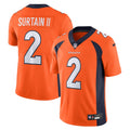 Men s Nike Patrick Surtain II Orange Denver Broncos  Vapor Untouchable Limited Jersey