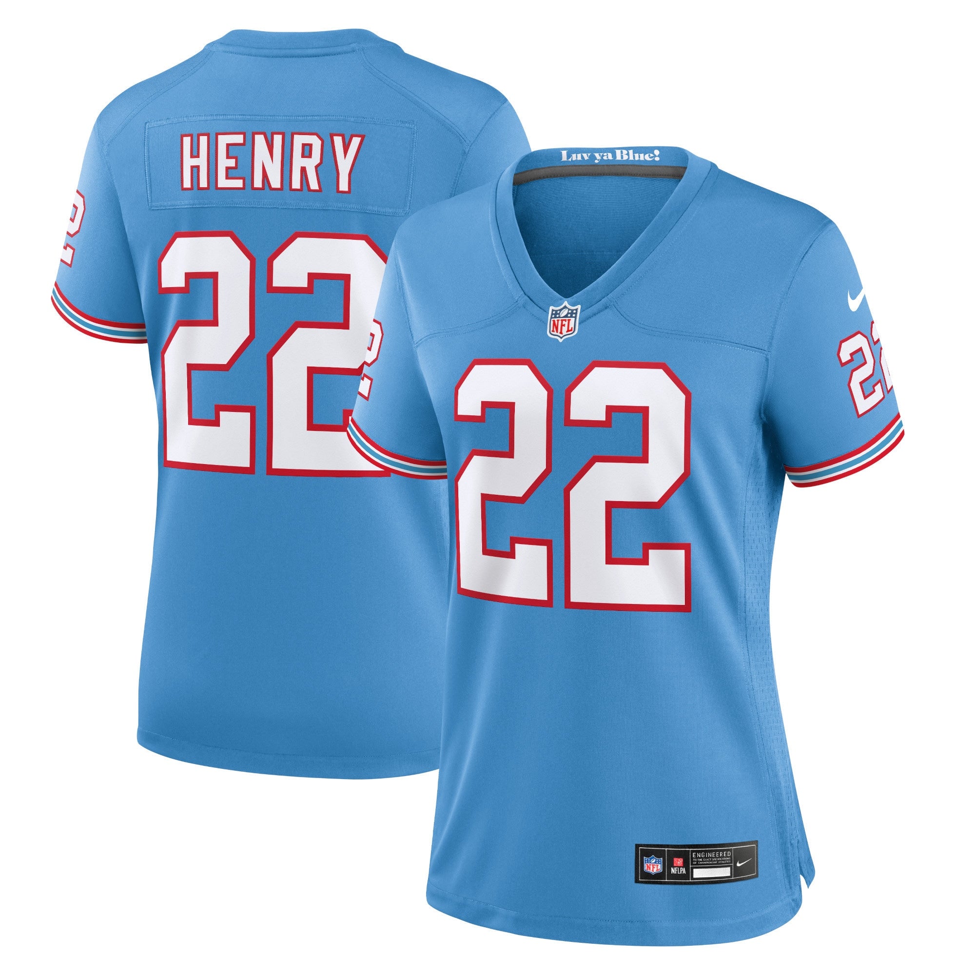 Derrick Henry Tennessee Titans Nike Women s Player Jersey   Light Blue