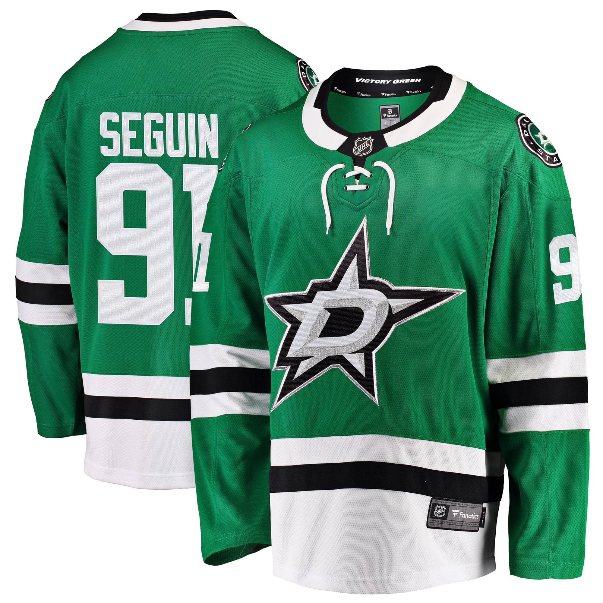 Men's Fanatics Branded Tyler Seguin Kelly Green Dallas Stars Breakaway Home Jersey