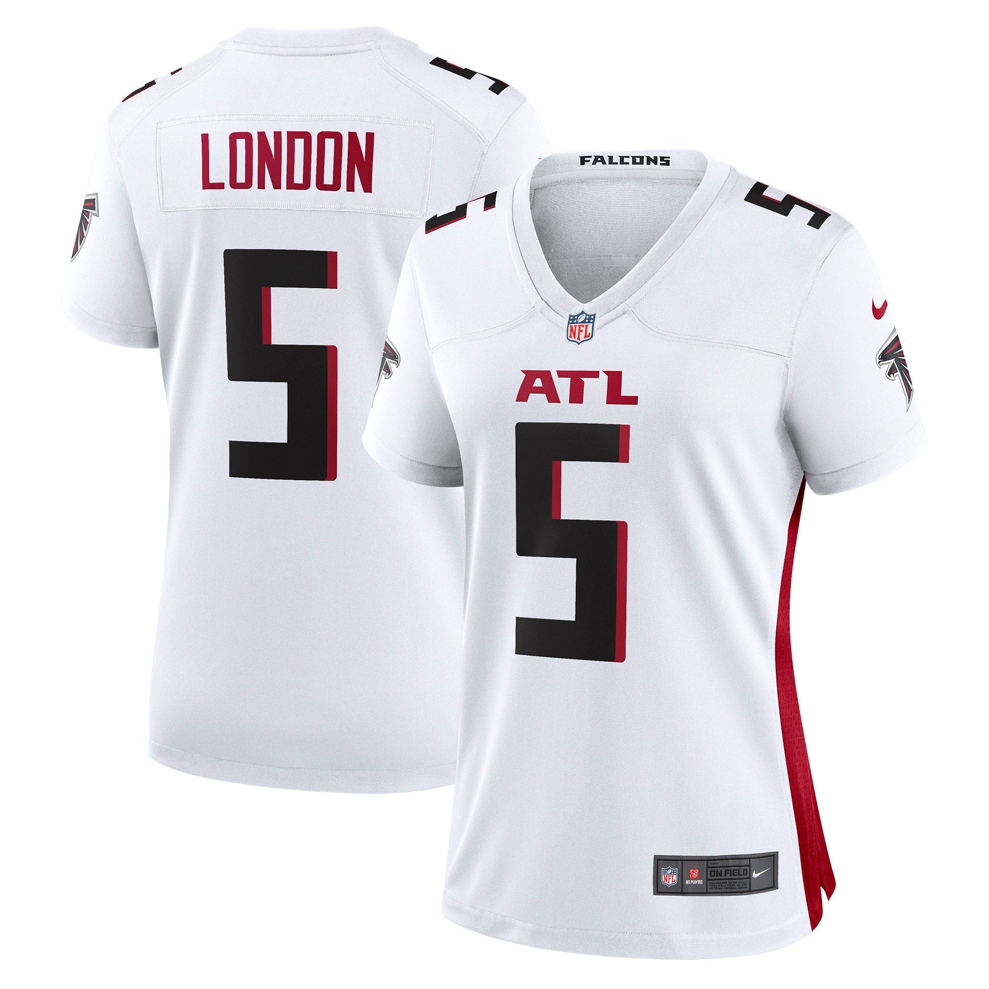 Drake London Atlanta Falcons Nike Women s Away Game Player Jersey   White