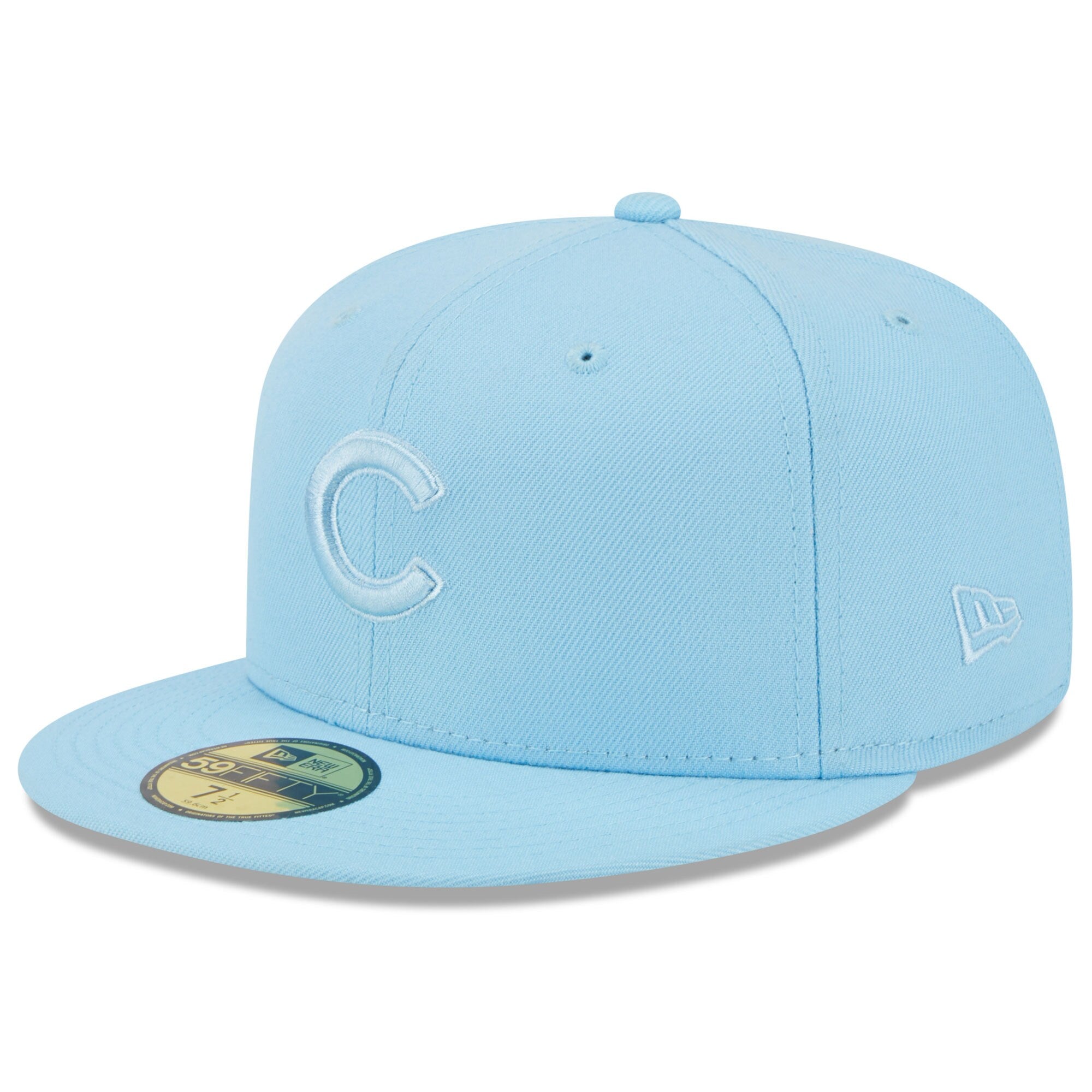 Chicago Cubs New Era 2023 Spring Color Basic 59FIFTY Fitted Hat - Light Blue