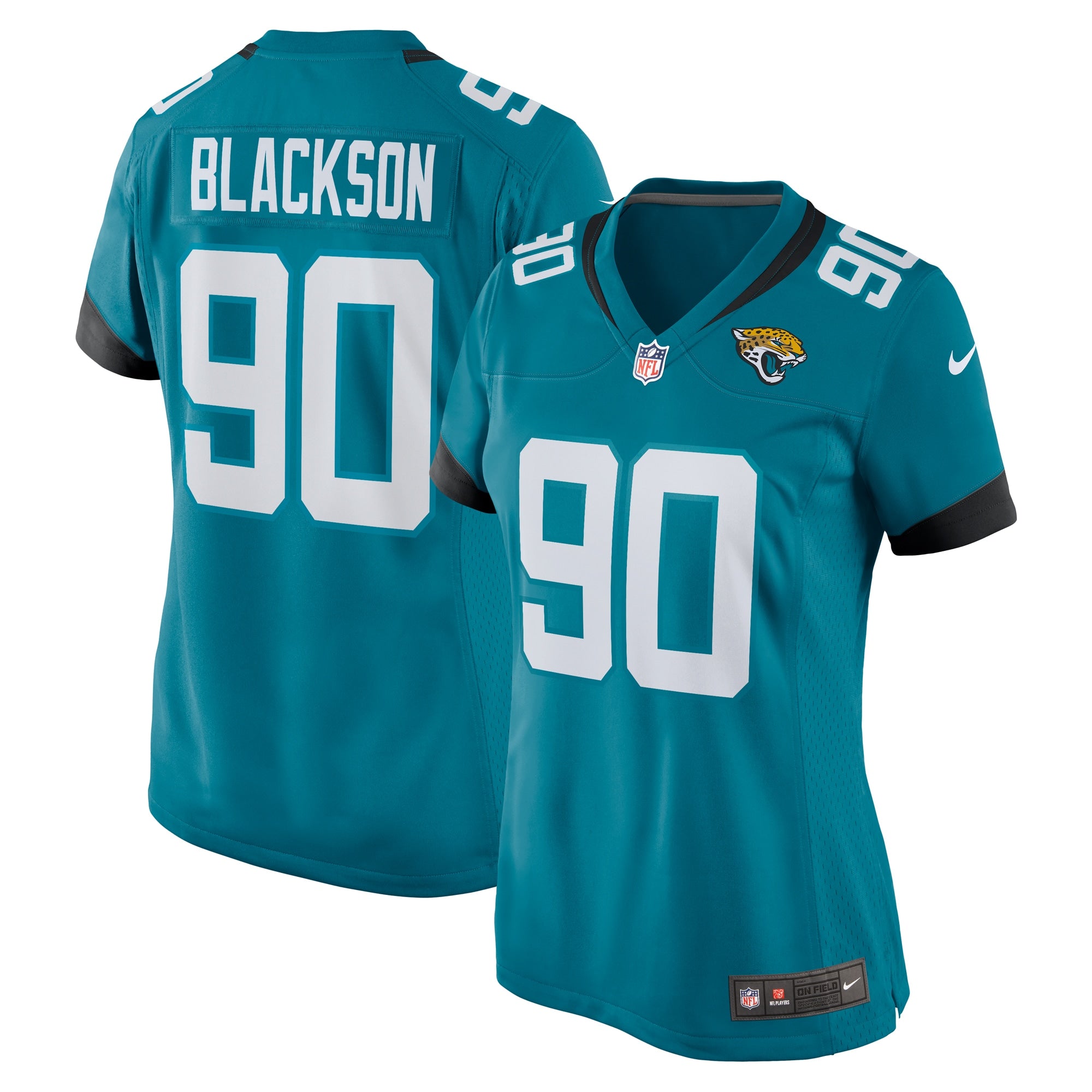 Angelo Blackson Jacksonville Jaguars Nike Women s Team Game Jersey    Teal