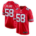 Matt Milano Buffalo Bills Nike Alternate Game Jersey   Red