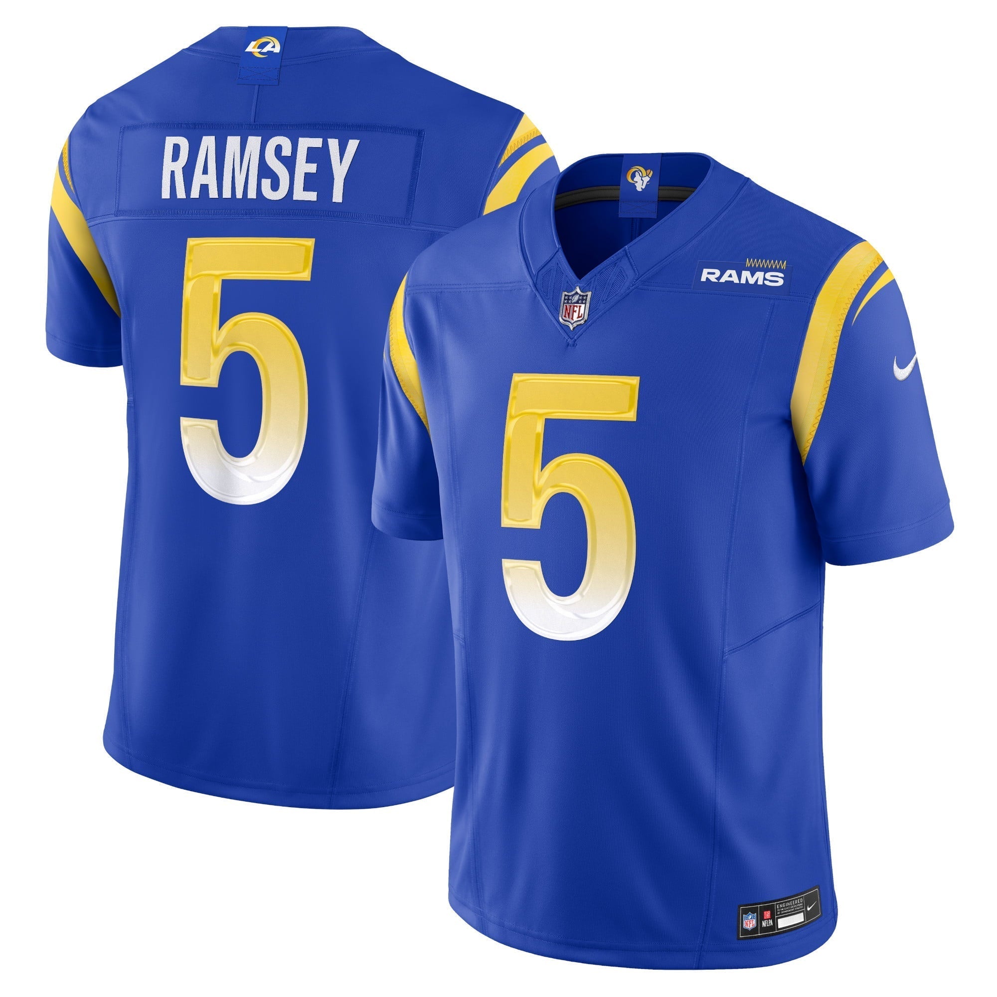 Men s Nike Jalen Ramsey Royal Los Angeles Rams Vapor F.U.S.E. Limited Jersey