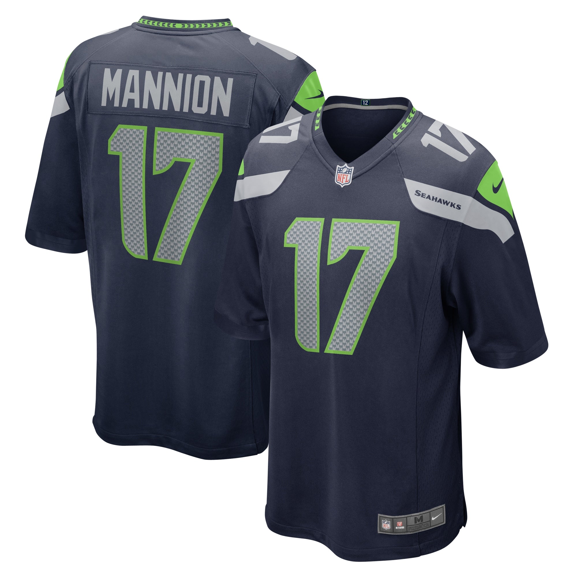 Sean Mannion Seattle Seahawks Nike Home Game Player Jersey College Navy