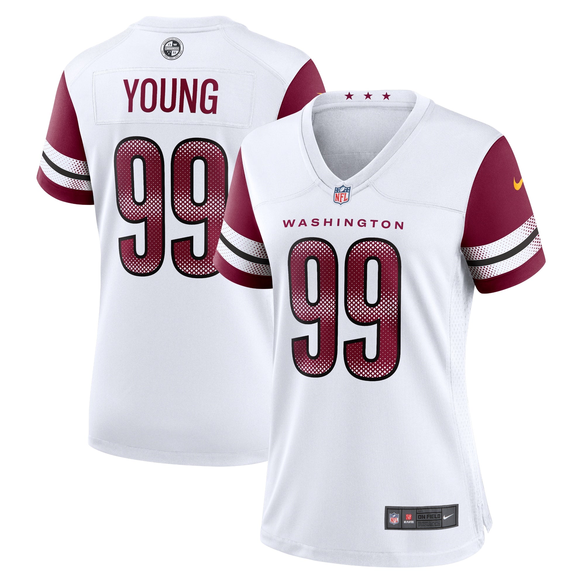 Chase Young Washington Commanders Nike Women s Player Jersey   White