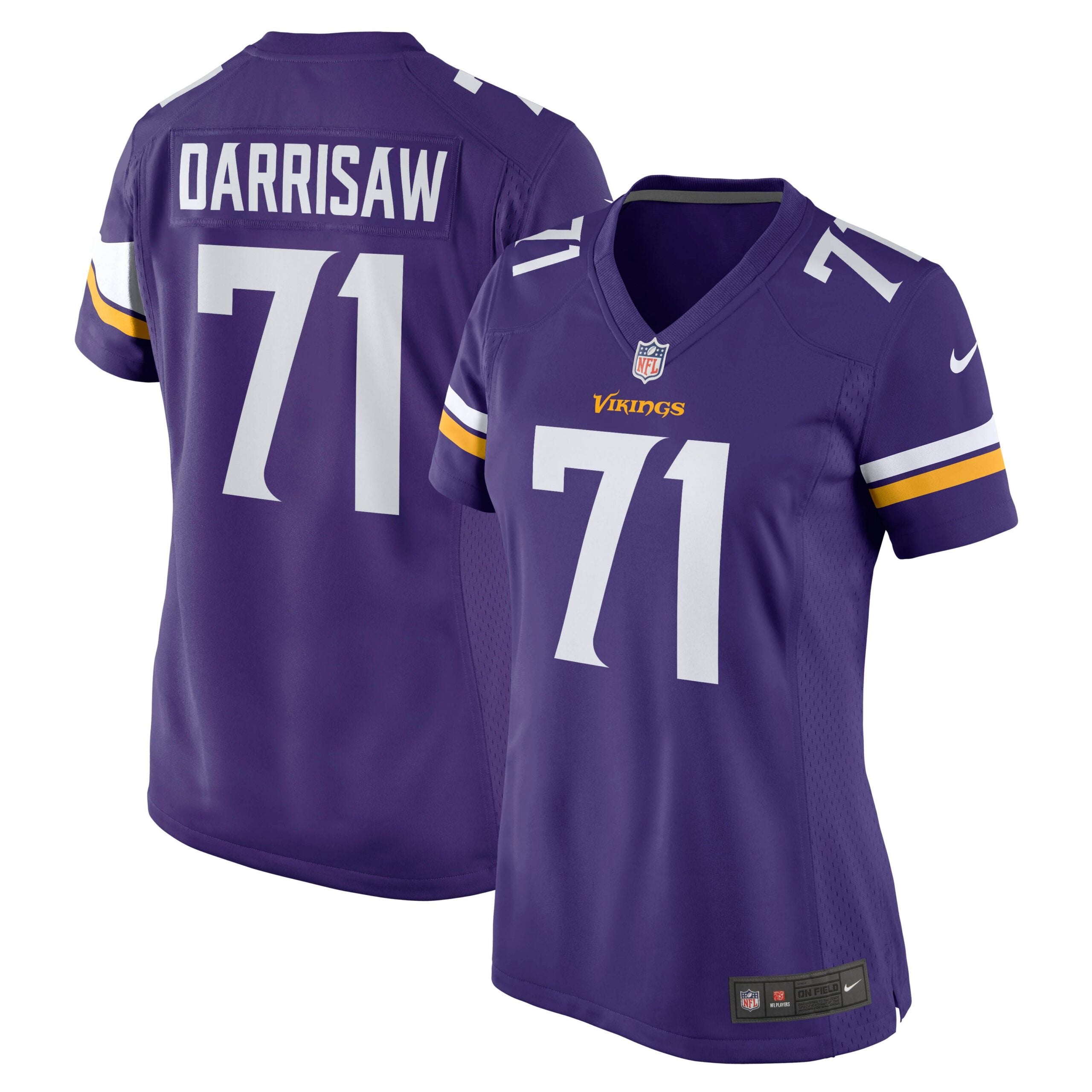 Christian Darrisaw Minnesota Vikings Nike Women s Game Jersey   Purple