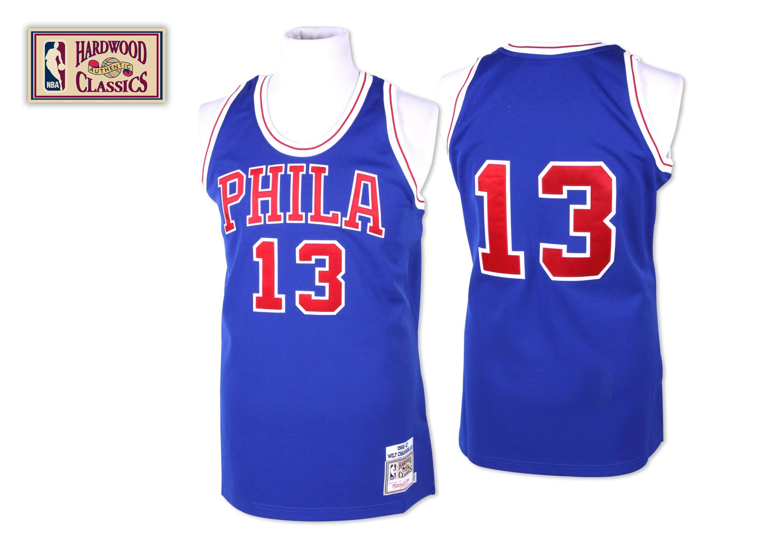 Wilt Chamberlain 1966-67 Authentic Jersey Philadelphia 76ers