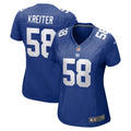 Casey Kreiter New York Giants Nike Women s Game Jersey Royal