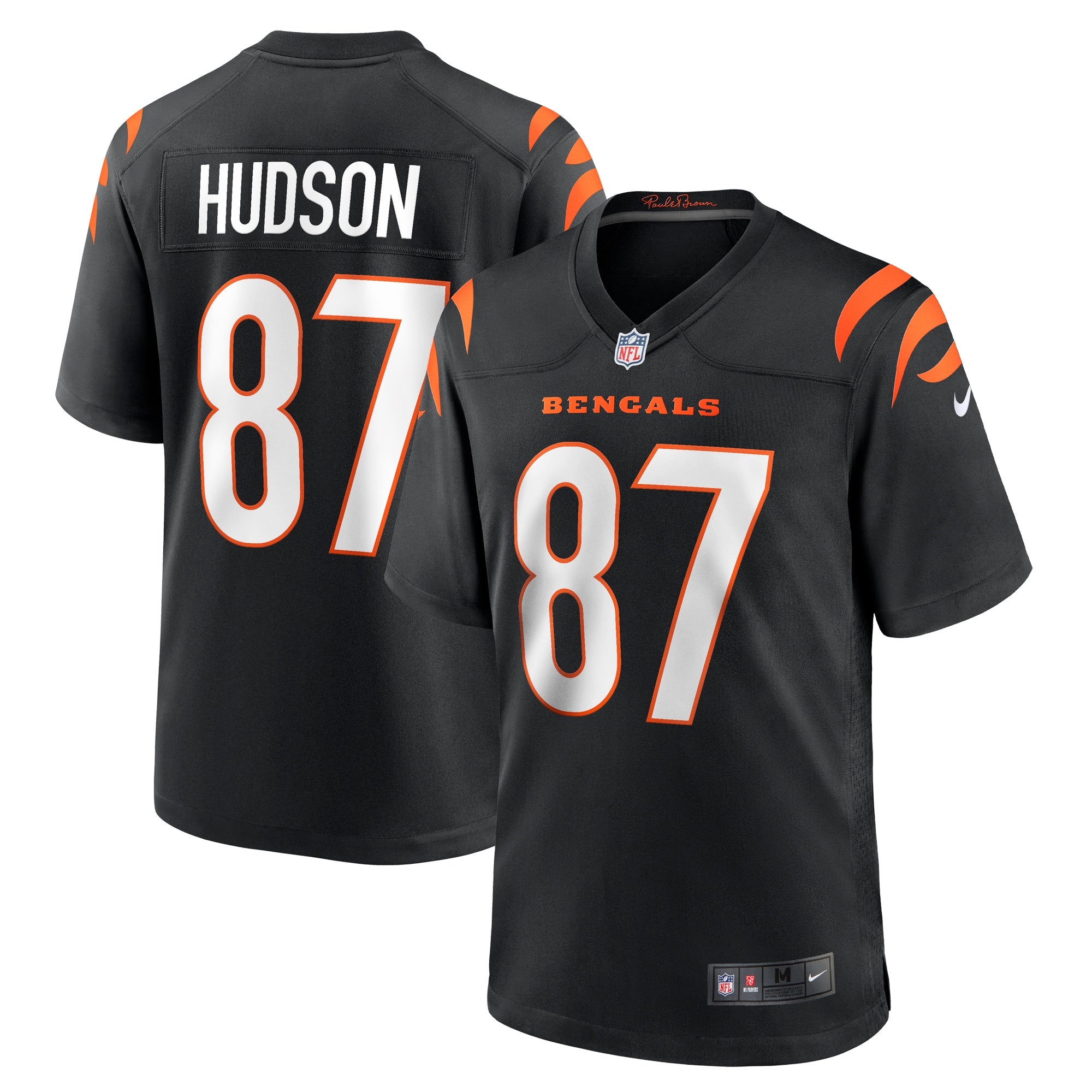 Tanner Hudson Cincinnati Bengals Nike Home Game Player Jersey   Black
