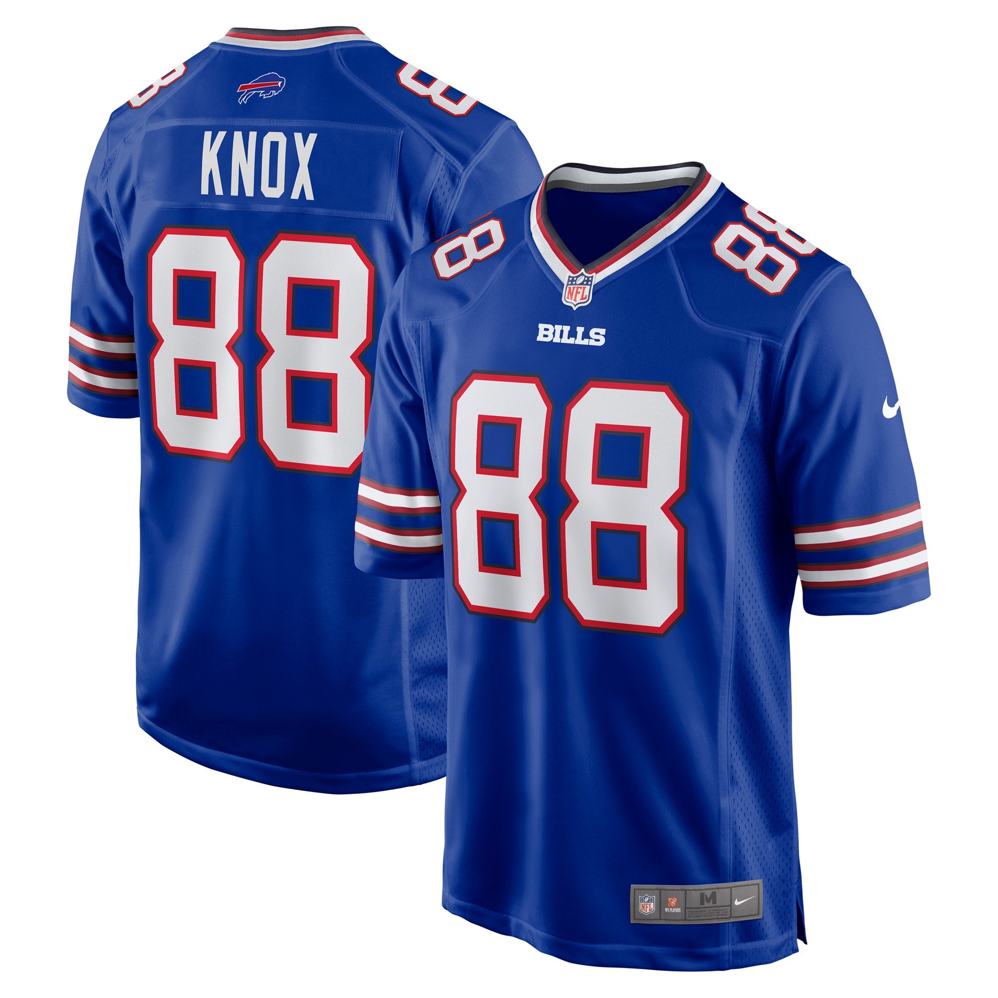 Dawson Knox Buffalo Bills Nike Game Player Jersey   Royal