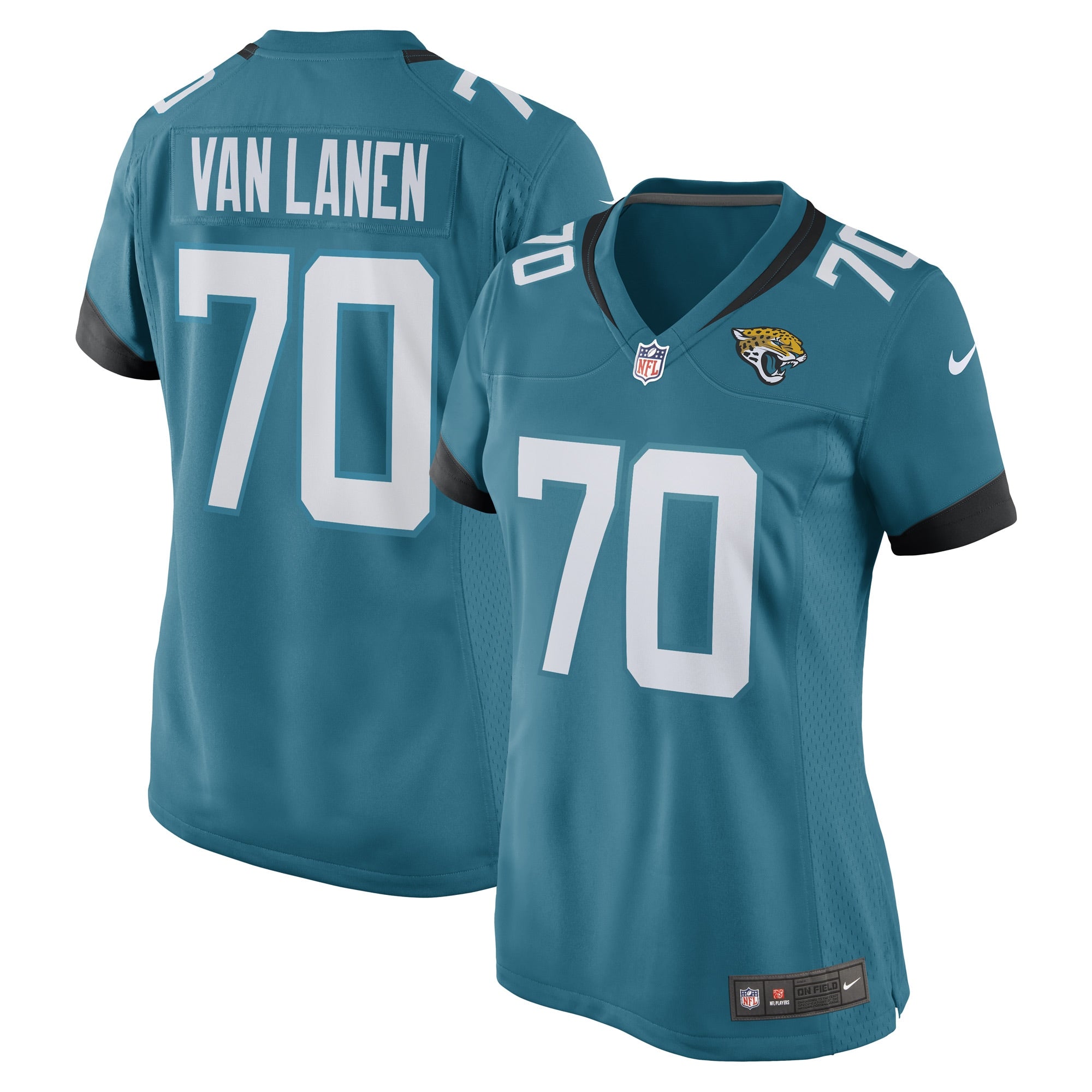 Cole Van Lanen Jacksonville Jaguars Nike Women s Game Player Jersey   Teal