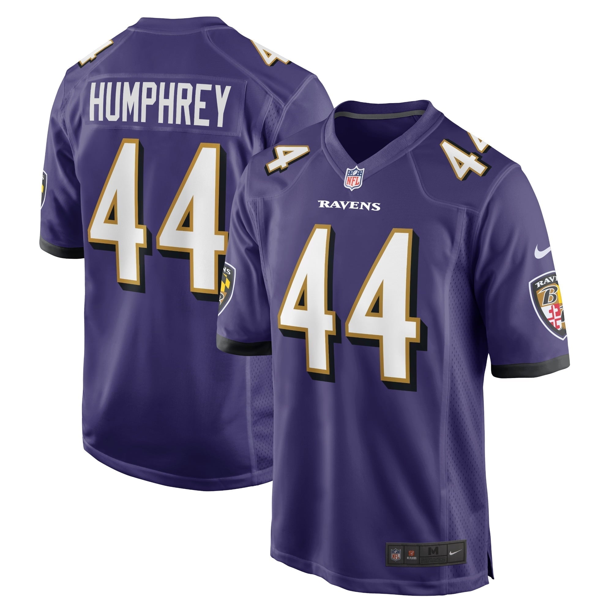Men s Nike Marlon Humphrey Purple Baltimore Ravens Game Team Jersey
