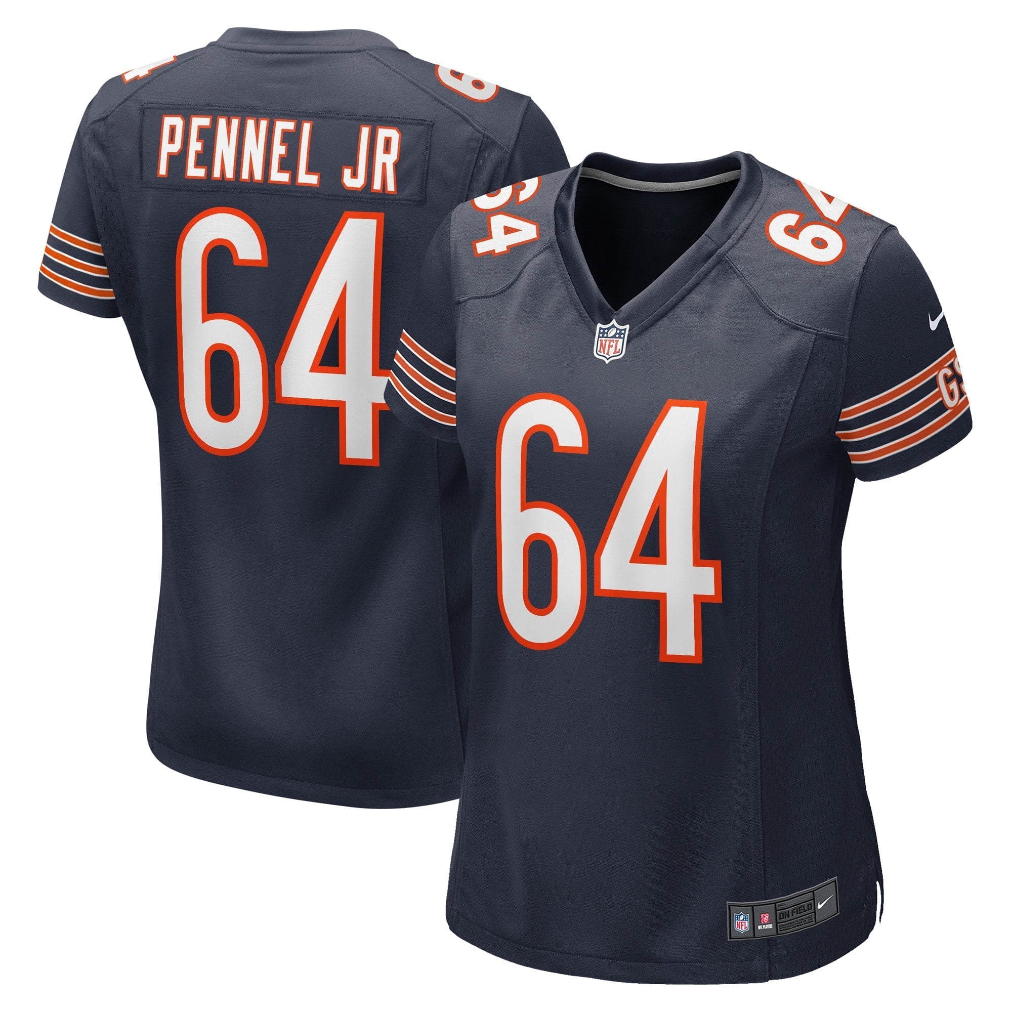 Women s Nike Mike Pennel Jr. Navy Chicago Bears Game Player Jersey