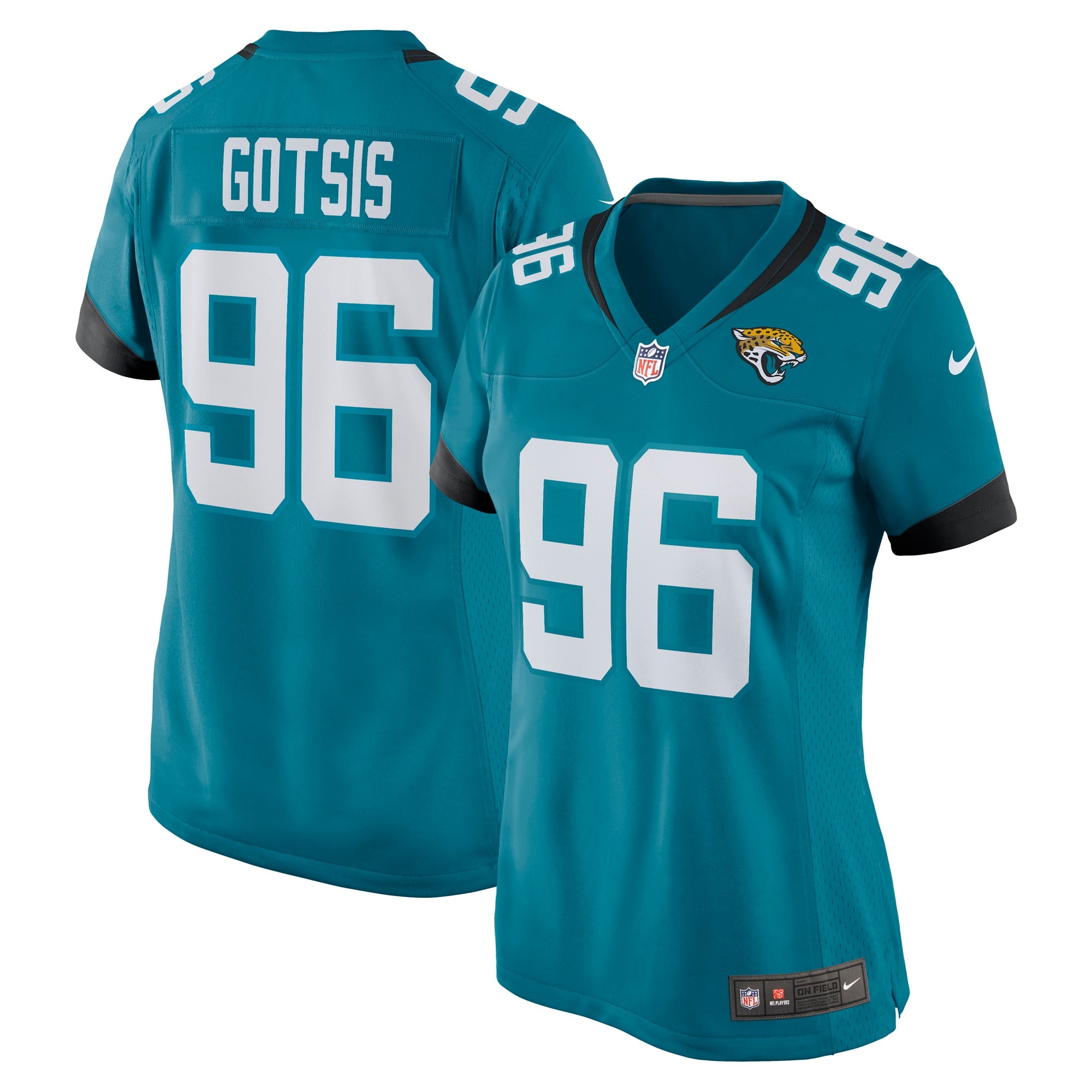 Adam Gotsis Jacksonville Jaguars Nike Women s Game Jersey   Teal