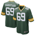 Men s Nike David Bakhtiari Green Green Bay Packers Game Player Jersey