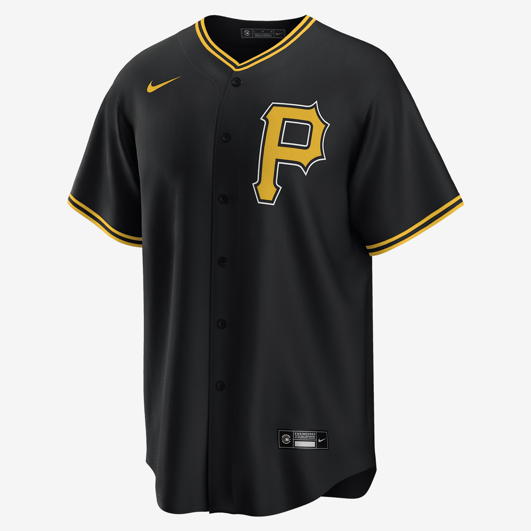 MLB Pittsburgh Pirates Men's Replica Baseball Jersey - Black
