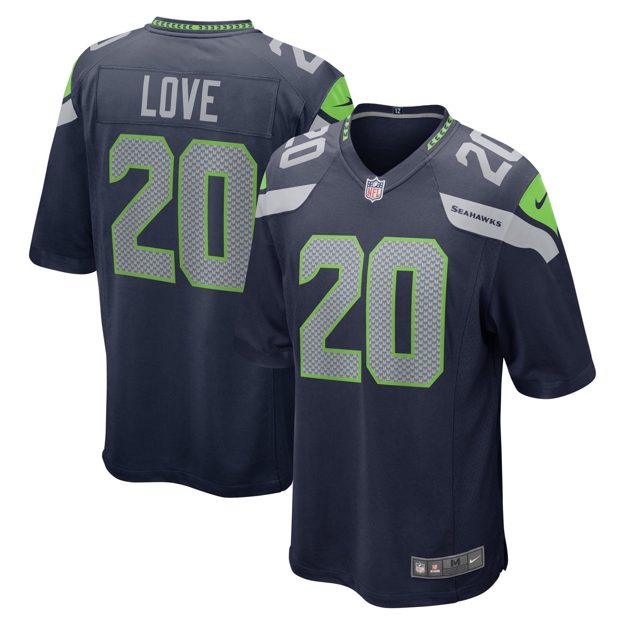 Men s Nike Julian Love College Navy Seattle Seahawks Game Player Jersey
