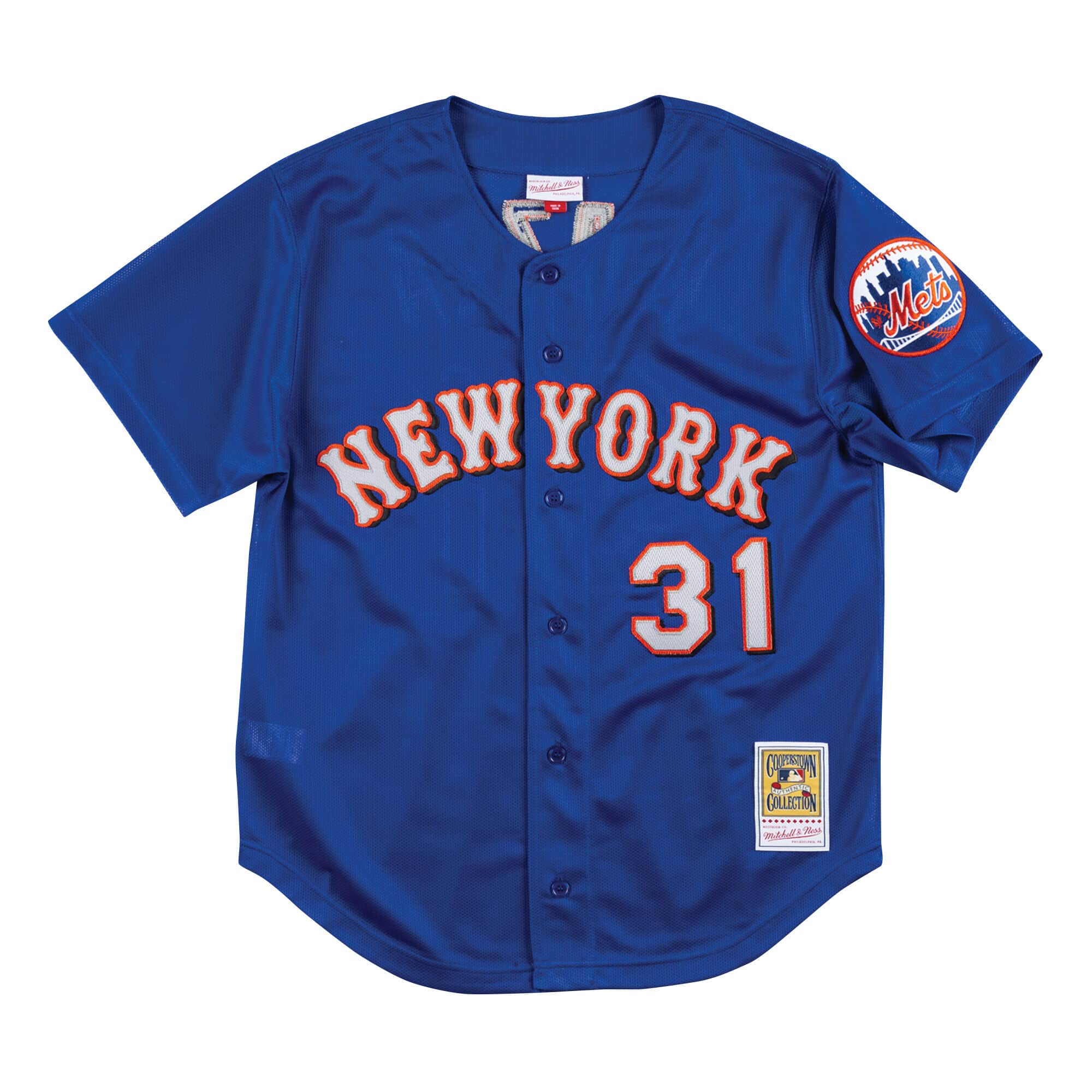 Authentic Mesh BP Jersey New York Mets 1999 Mike Piazza