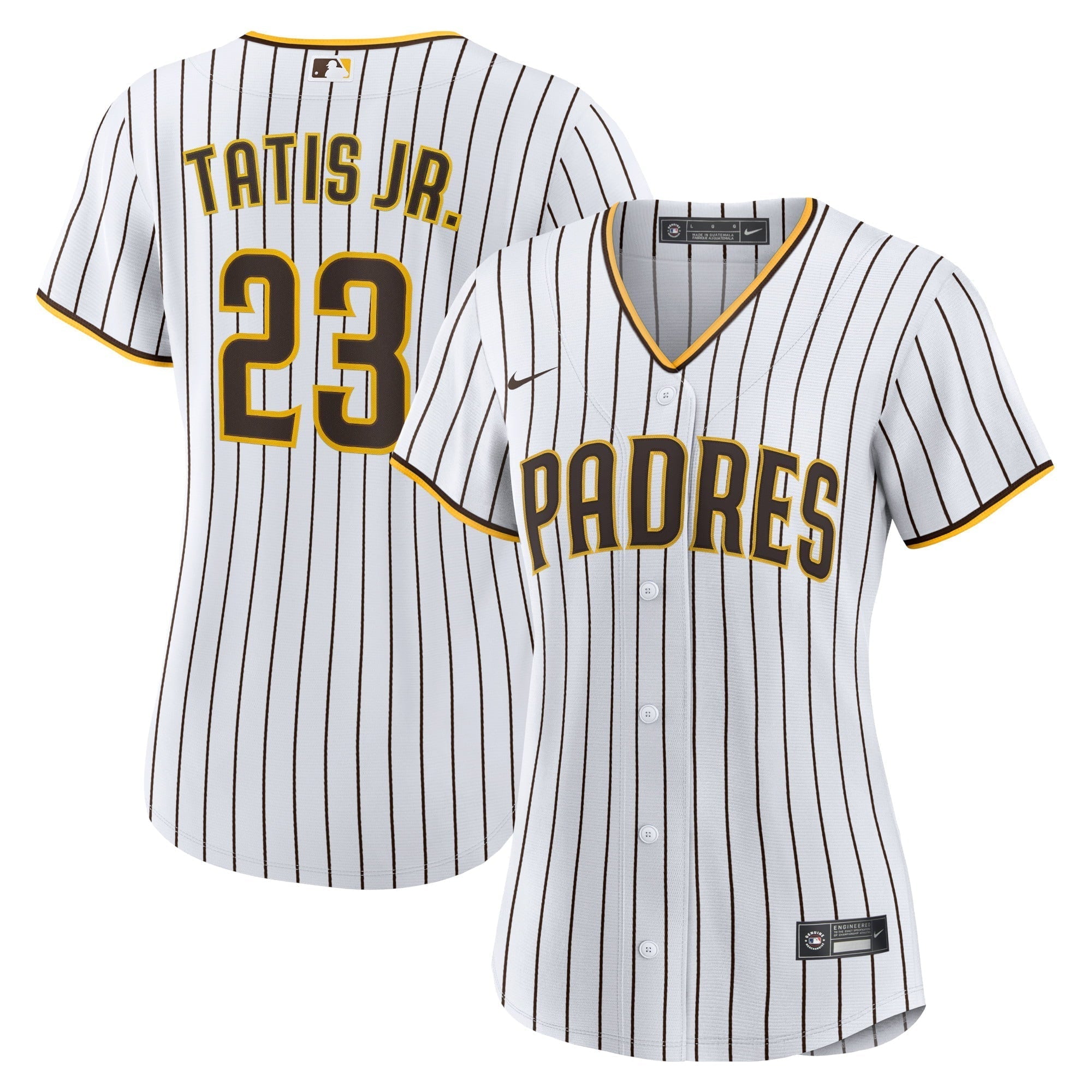 Women's Nike Fernando Tat-s Jr. White/Brown San Diego Padres Home Replica Player Jersey