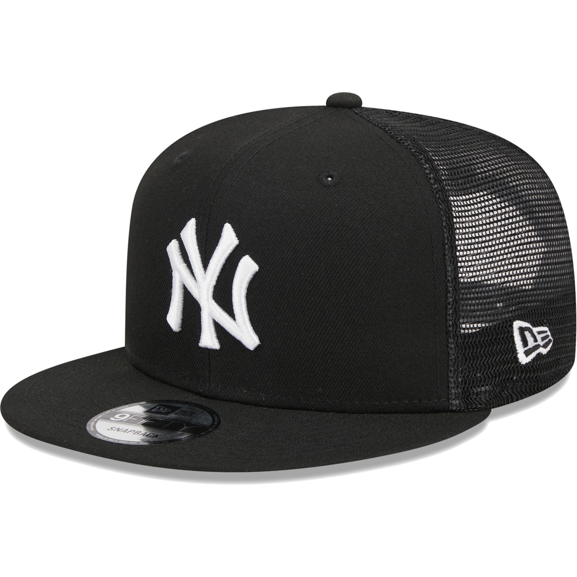 New York Yankees New Era Trucker 9FIFTY Snapback Hat - Black