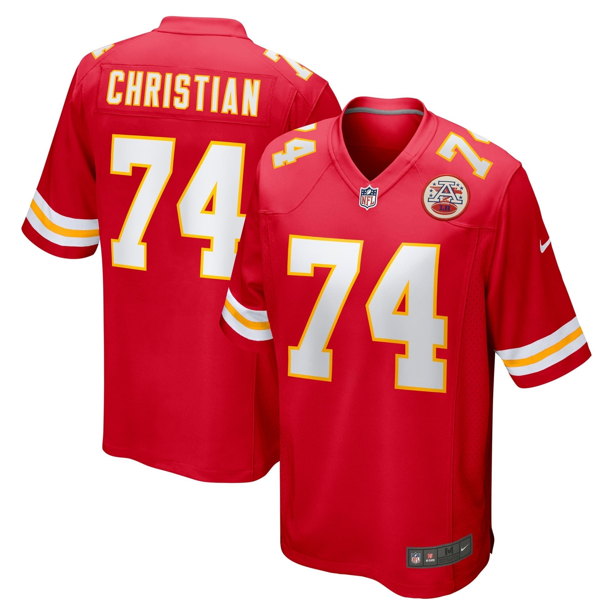 Men s Nike Geron Christian Red Kansas City Chiefs Game Player Jersey