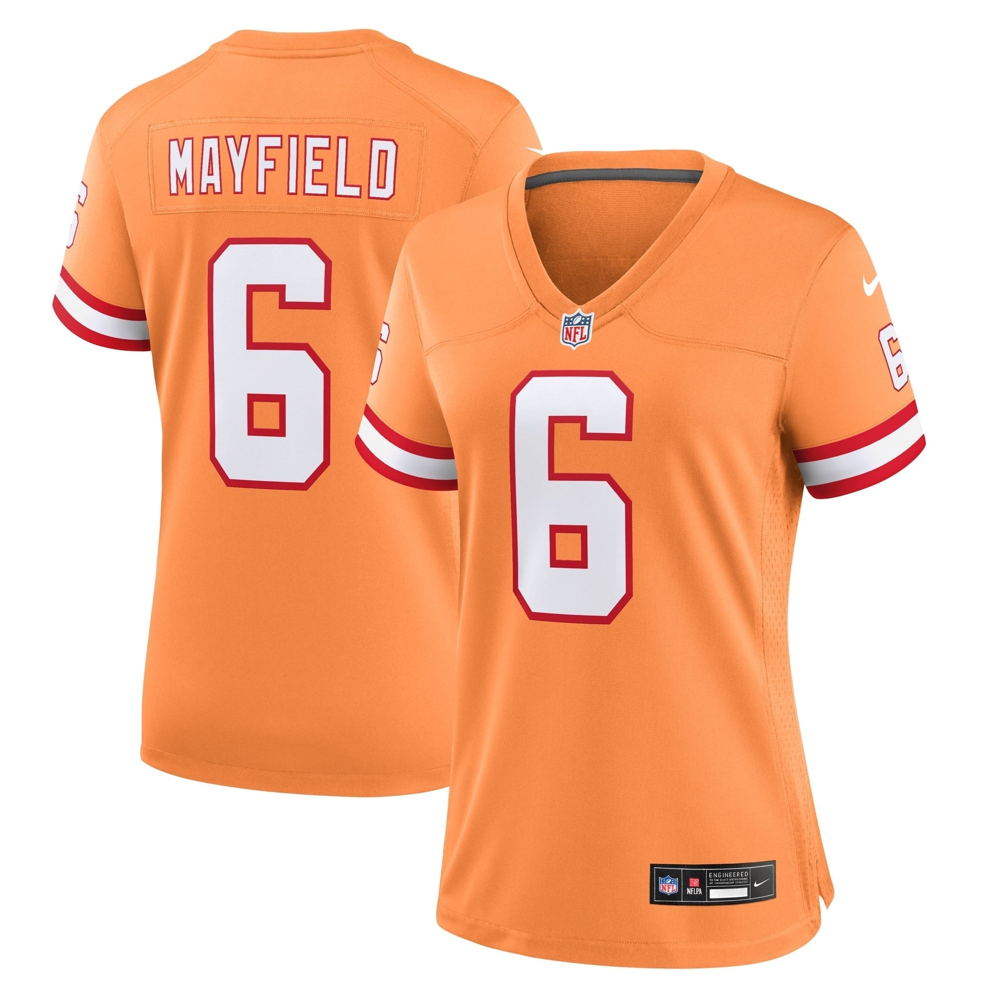 Women s Nike Baker Mayfield Orange Tampa Bay Buccaneers Throwback Game Jersey
