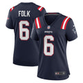 Women s Nike Nick Folk Navy New England Patriots Game Jersey