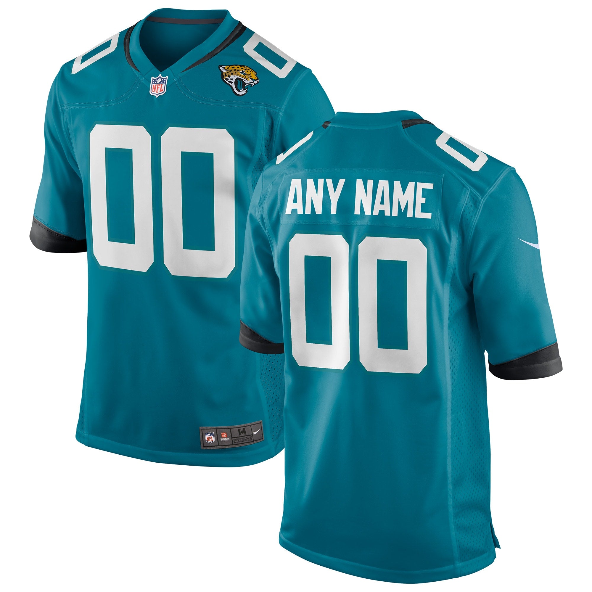Jacksonville Jaguars Nike Youth Custom Game Jersey   Teal