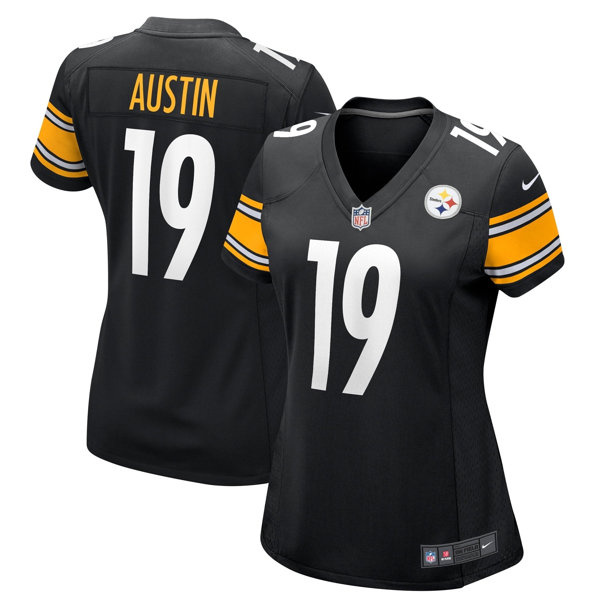 Women s Nike Calvin Austin III Black Pittsburgh Steelers Game Player Jersey