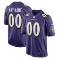 Baltimore Ravens Nike Custom Game Jersey   Purple