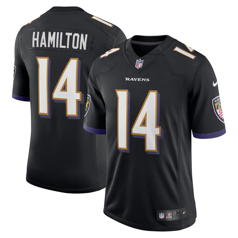 Youth Baltimore Ravens Kyle Hamilton Game Jersey   Black