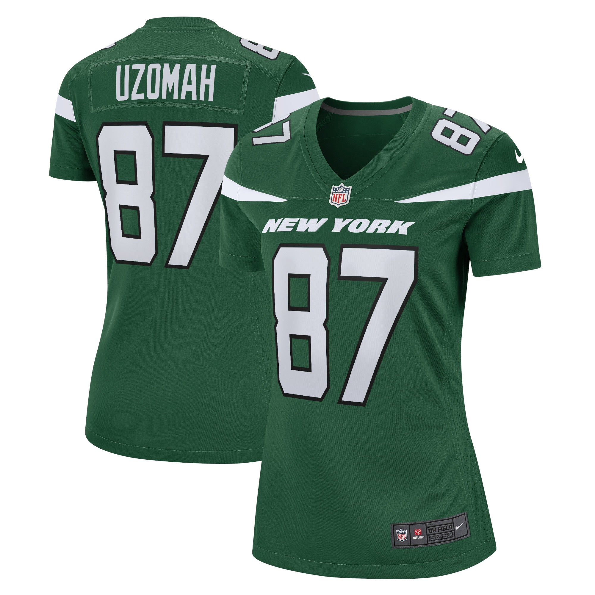 C.J. Uzomah New York Jets Nike Women s Player Game Jersey   Gotham Green