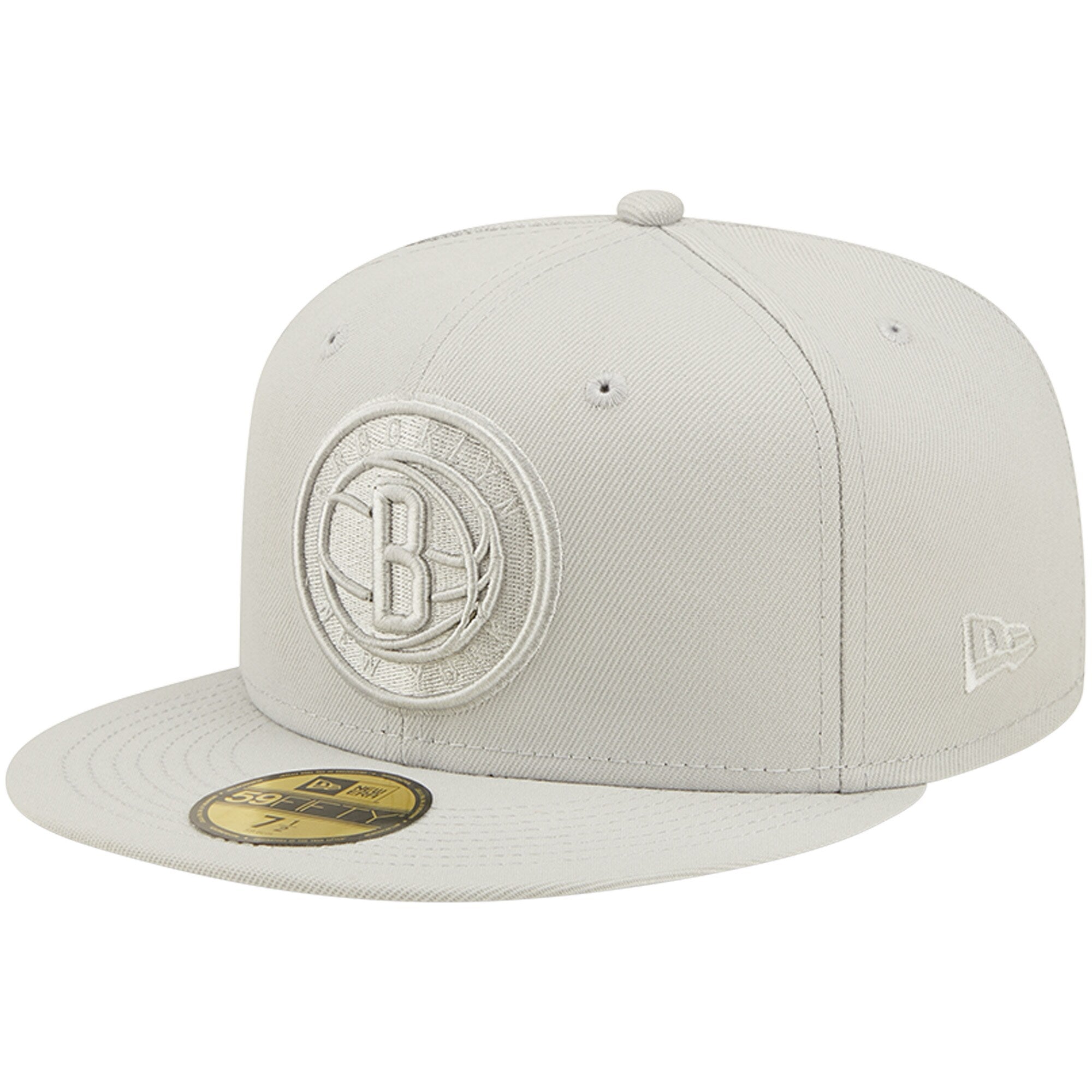 Brooklyn Nets New Era Logo Color Pack 59FIFTY Fitted Hat - Gray