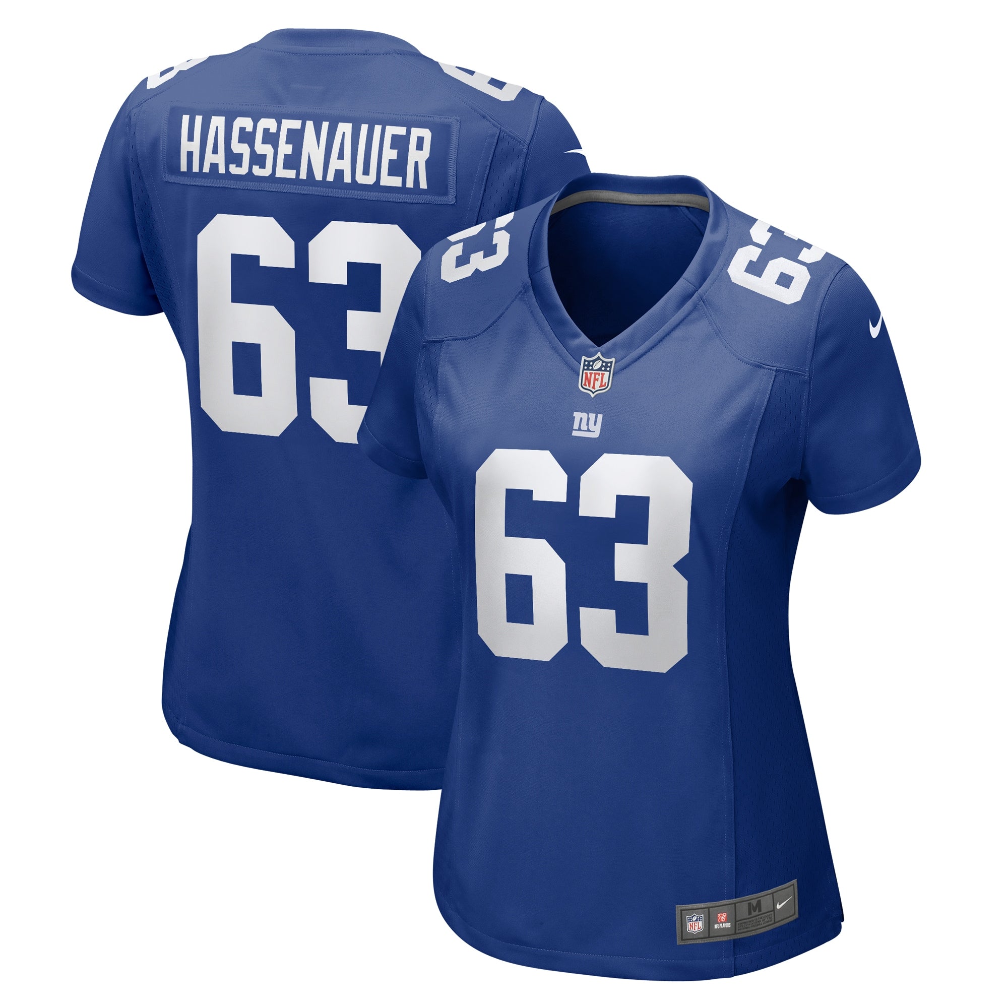JC Hassenauer New York Giants Nike Women s Team Game Jersey Royal