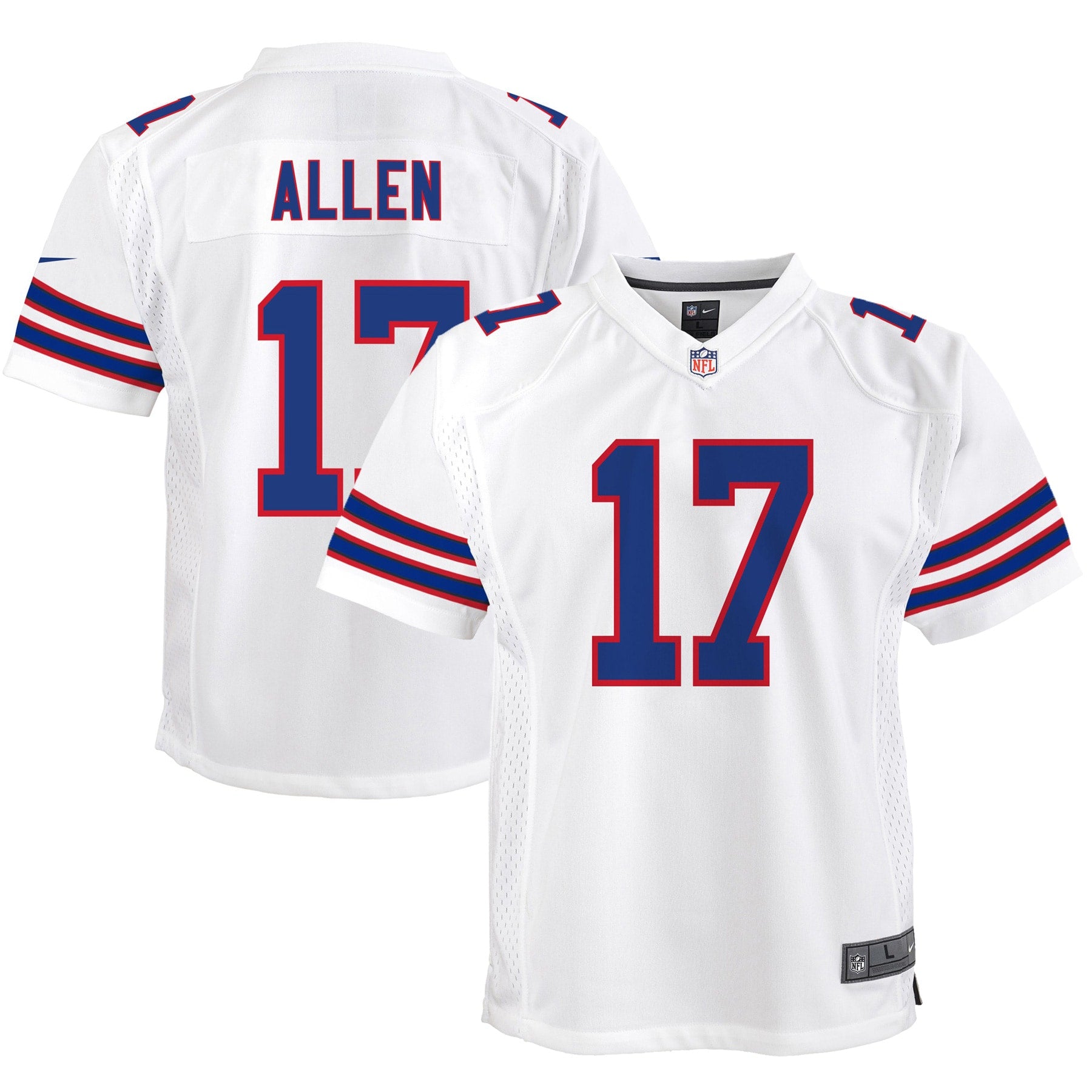 Josh Allen Buffalo Bills Nike Youth Game Jersey   White