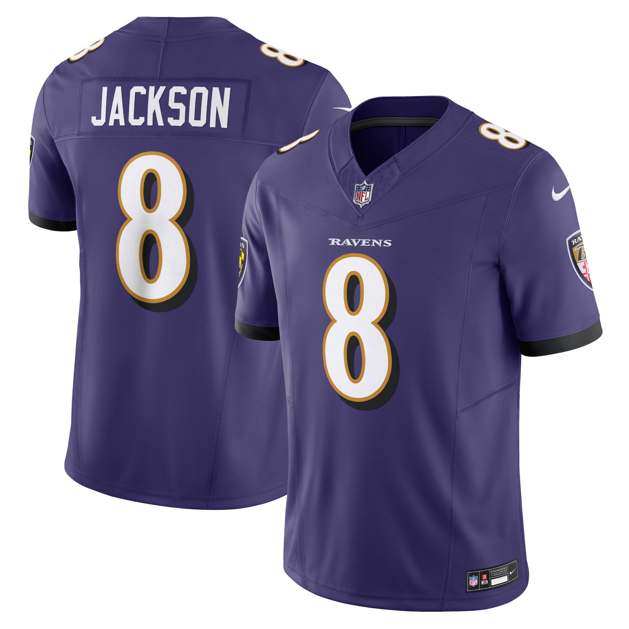Lamar Jackson Baltimore Ravens Nike Vapor F.U.S.E. Limited Jersey   Purple