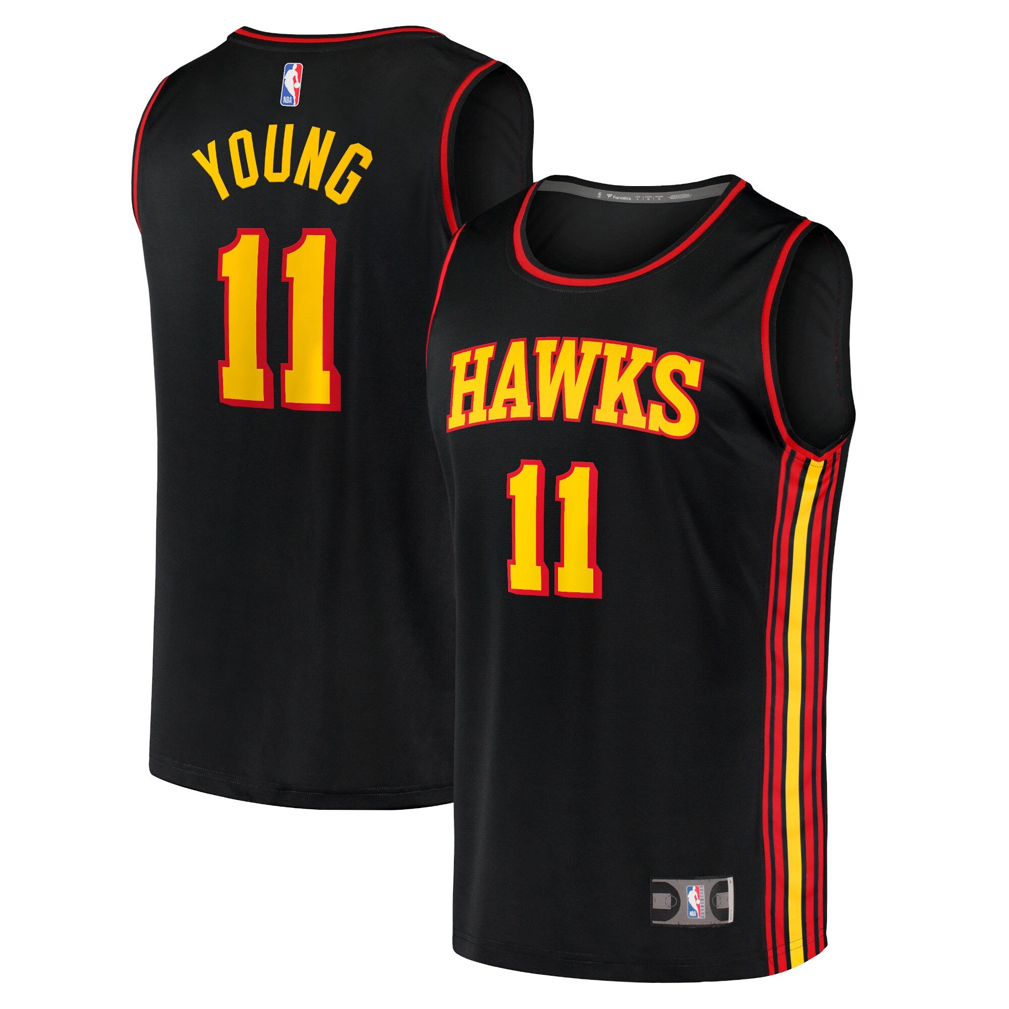 Trae Young Atlanta Hawks, NBA Jerseys Fanatics Branded Youth 2020/21 Fast Break Player Jersey - Black - Statement Edition