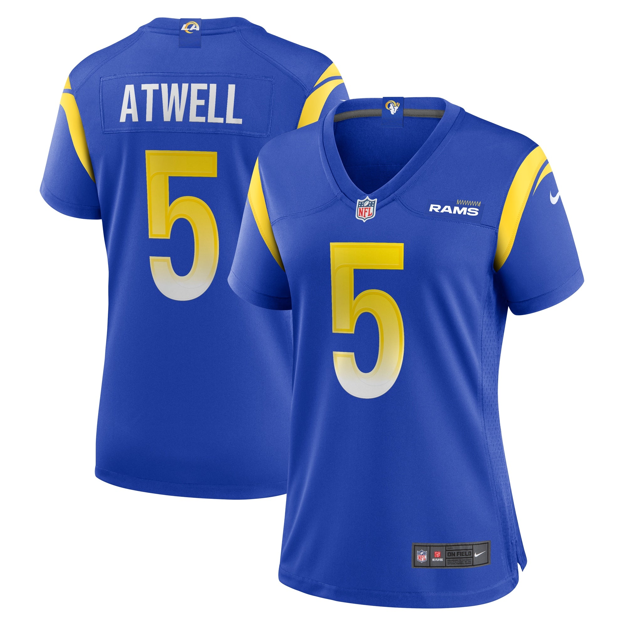 Tutu Atwell Los Angeles Rams Nike Women s Home Game Jersey   Royal