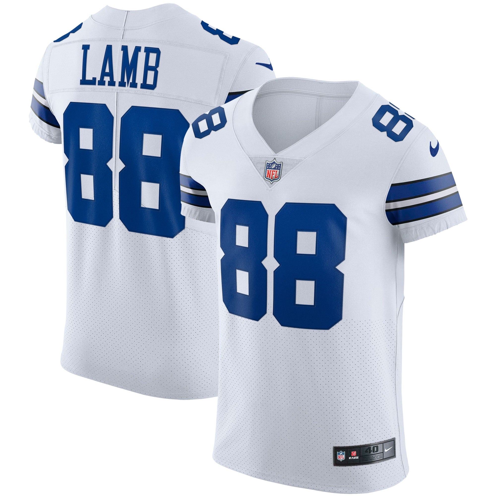 CeeDee Lamb Dallas Cowboys Nike Vapor Elite Jersey   White
