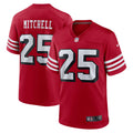 Elijah Mitchell San Francisco 49ers Nike Alternate Game Jersey   Scarlet
