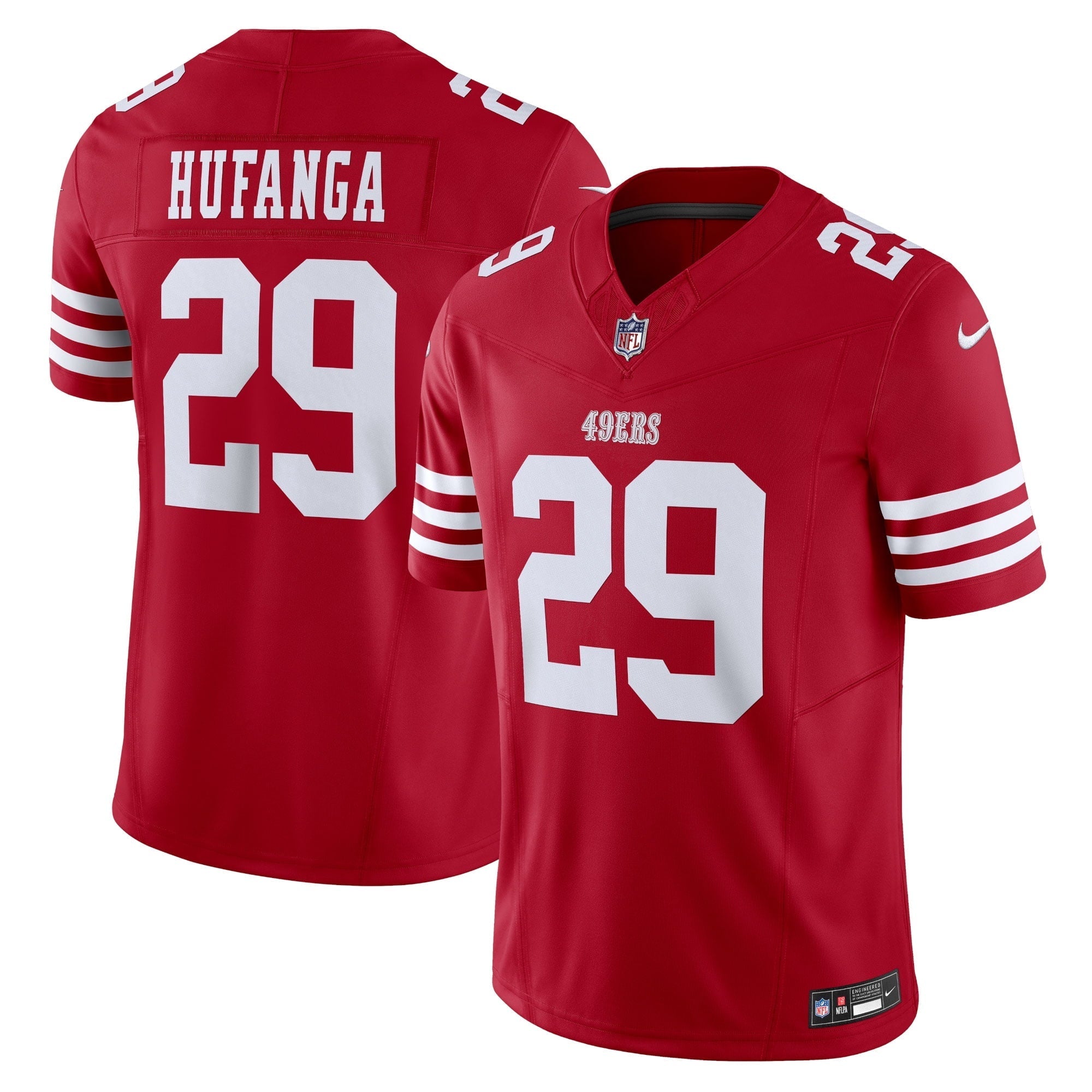 Men s Nike Talanoa Hufanga Scarlet San Francisco 49ers  Vapor F.U.S.E. Limited Jersey