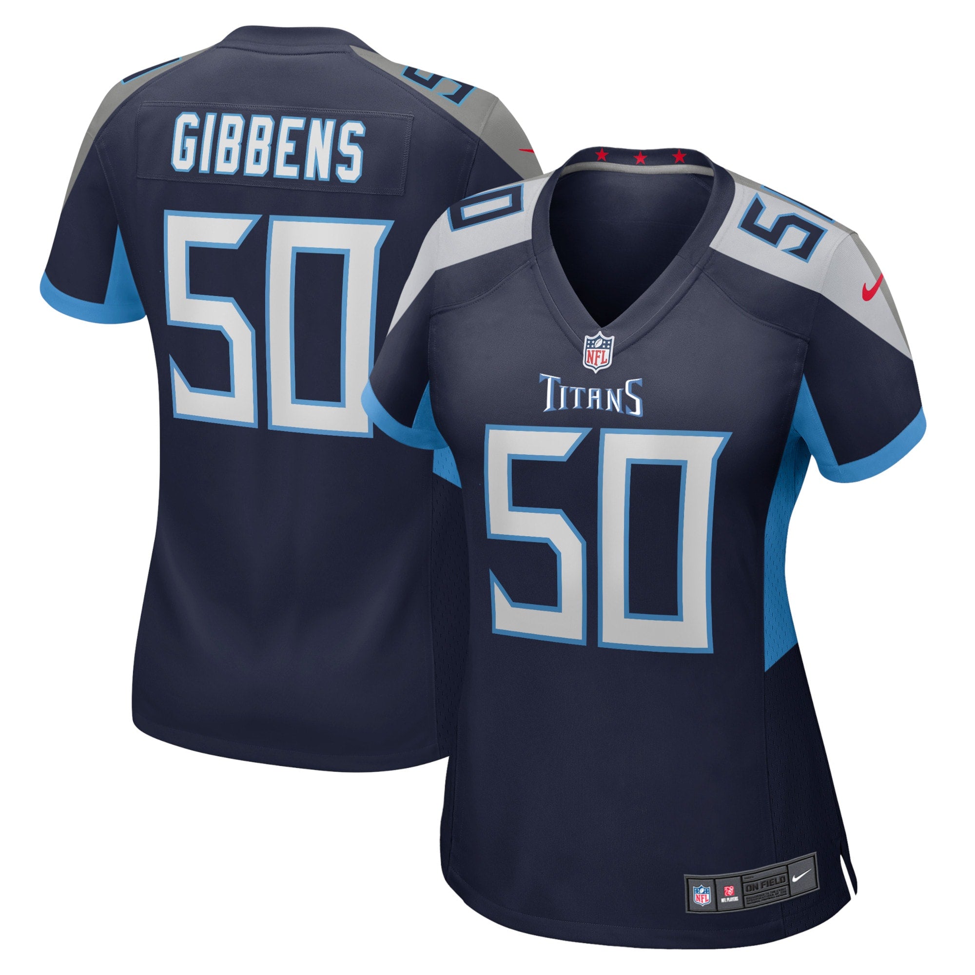 Jack Gibbens Tennessee Titans Nike Women s Home Game Player Jersey   Navy