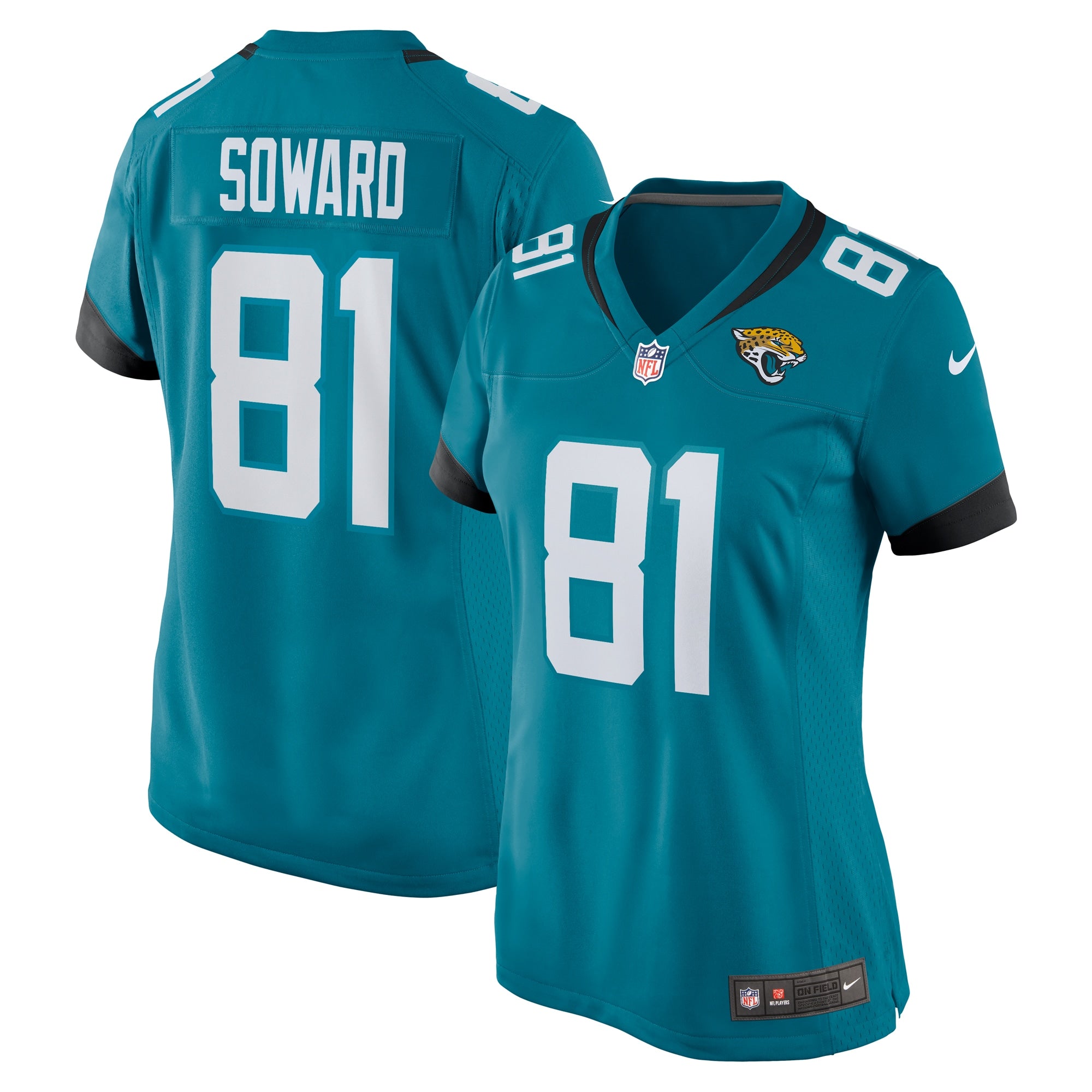 R. Jay Soward Jacksonville Jaguars Nike Women s Retired Player Team Game Jersey   Teal