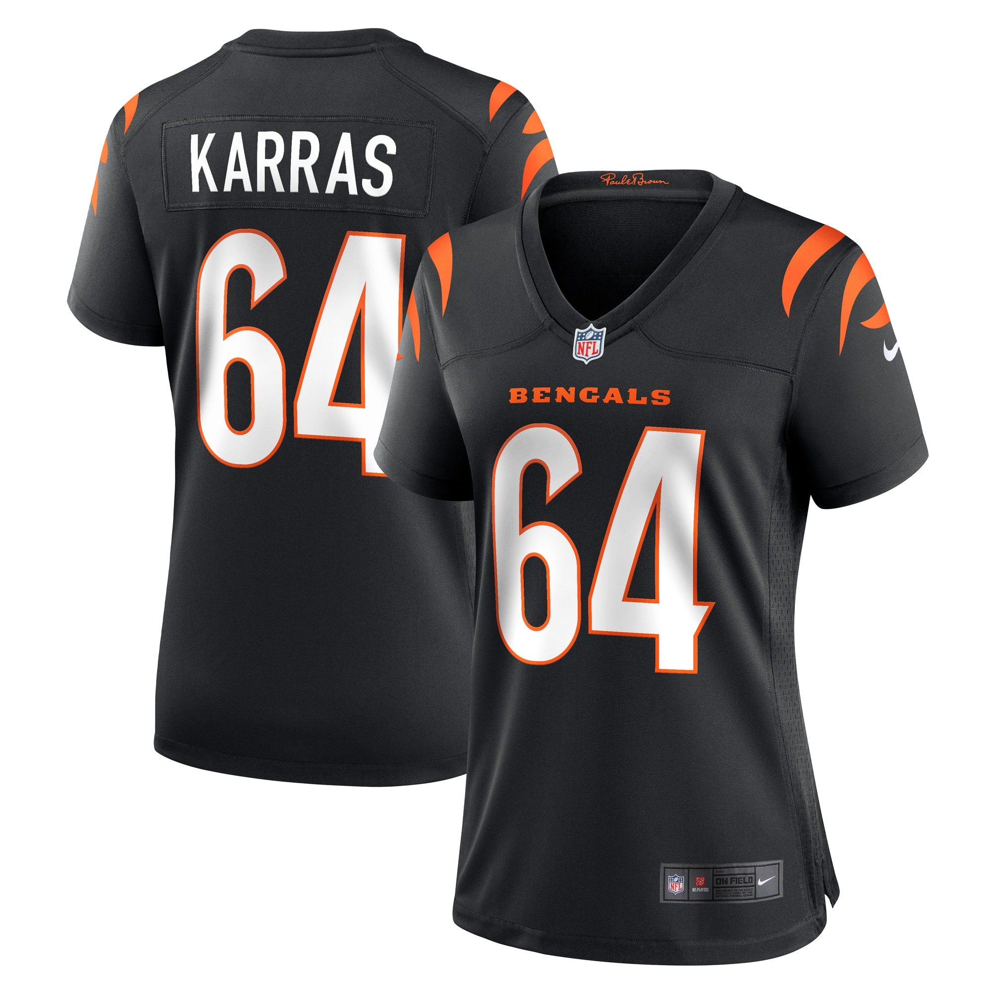 Ted Karras Cincinnati Bengals Nike Women s Game Player Jersey   Black