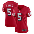 Trey Lance San Francisco 49ers Nike Women s Alternate Game Jersey   Scarlet
